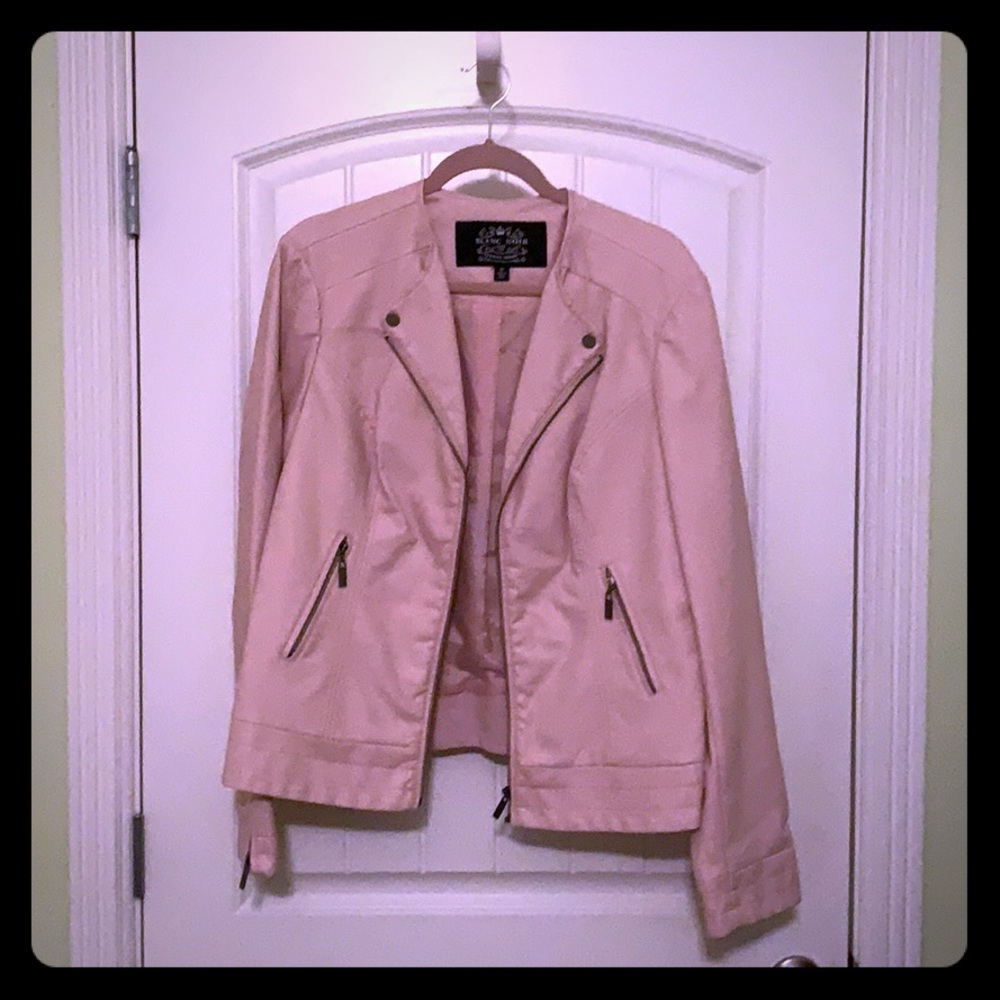 Pink leather jacket (imitation)